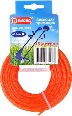 Леска для триммера Диолд 3мм / 90111055 - фото