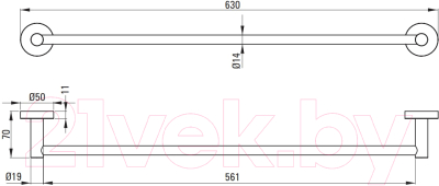 Держатель для полотенца Deante Jasmin ADJ 0621