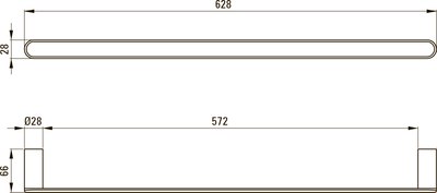 Держатель для полотенца Deante Round Gold BR ADR R621