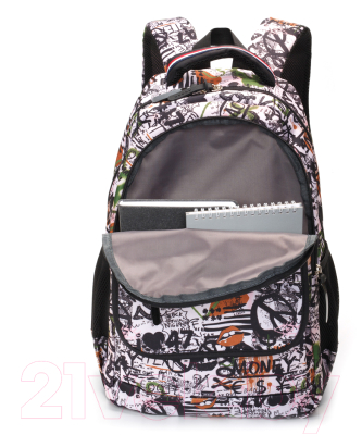 Школьный рюкзак Torber Class X / T2743-WHI-BLK-P