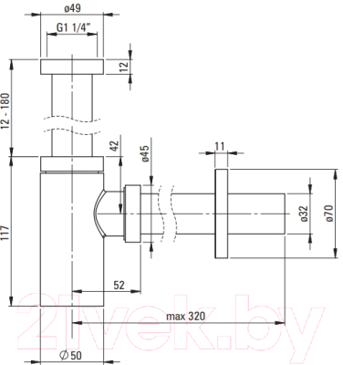 Сифон Deante NHC F31K