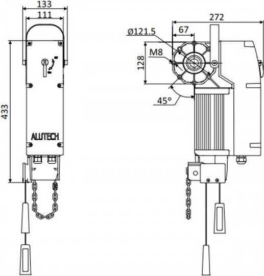 Комплект для автоматизации ворот Alutech TR-5024-230KIT