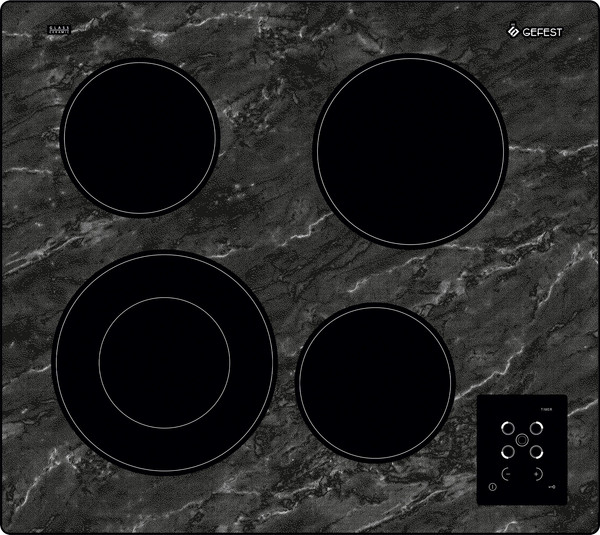 Электрическая варочная панель GEFEST ЭС В СН 4231 К52 - фото