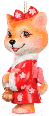 Елочная игрушка Goodwill Собака в розовом кимоно / TR 22584_1 - фото