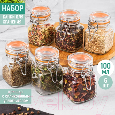 Набор емкостей для хранения Elan Gallery Glaskraft / 300155