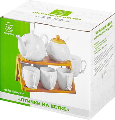 Чайный набор Elan Gallery Птички на ветке / 540863 