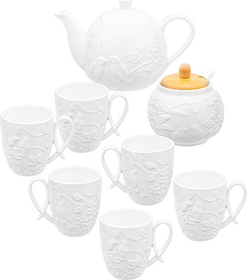 Чайный набор Elan Gallery Птички на ветке / 540863 