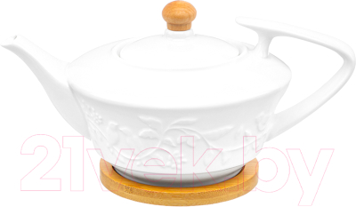 Заварочный чайник Elan Gallery Птички на ветке / 540886 - фото