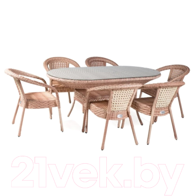 Стол садовый AIKO Camellia 7035П овальный (167x88x75)