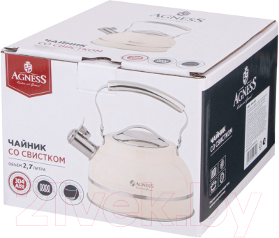 Чайник со свистком Agness 914-301