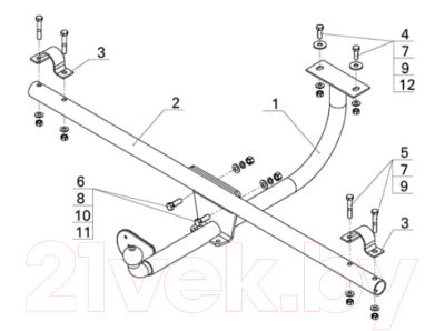 Фаркоп Avtos VAZ-64