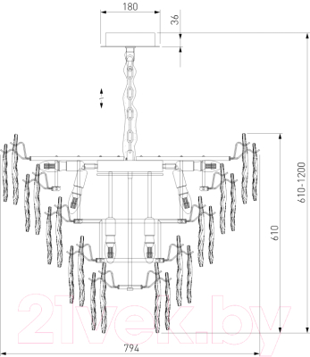 Люстра Bogate's Leaf 369