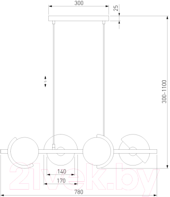 Люстра Евросвет 70149/4