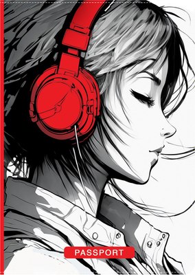 Обложка на паспорт Meshu My Sound Kawaii / MS_55503 - фото