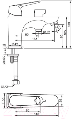 Смеситель Esko New York NY 53