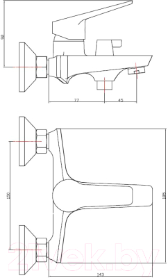 Смеситель Esko Murano Gold MR54