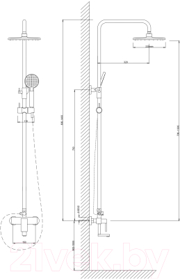 Душевая система Voda VST113