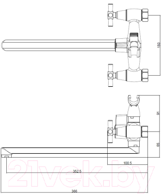Смеситель Voda Turn TRN31