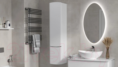 Шкаф-пенал для ванной Velvex Luna 35 Навесной / pp.LUN.35