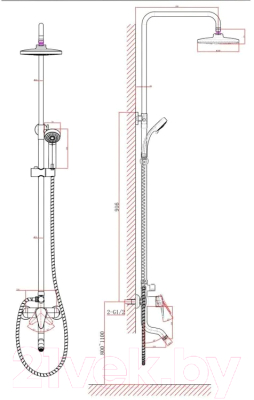 Душевая система со смесителем A-Five A5-0137