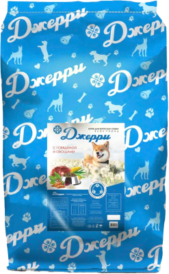 Сухой корм для собак Джерри Говядина с овощами - фото