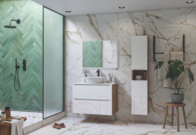 Тумба под умывальник ЗОВ Дион 80 / D80LHO0M9003GKV5-LDSPW