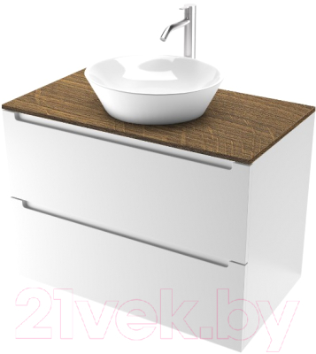 Тумба под умывальник ЗОВ Дион 80 / D80LWP0M9003MKV5-LDSPA - фото