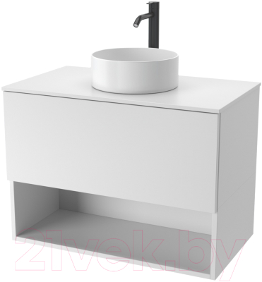 Тумба под умывальник ЗОВ Кито-2 80 / 2K80LW0MWMC-LDSPW - фото