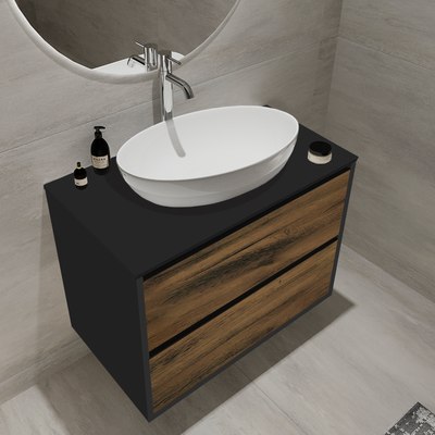 Тумба под умывальник ЗОВ Парма 80 / P80LAN0MAMC1B-LDSPG