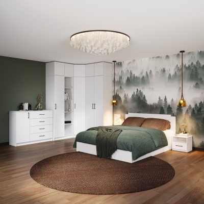 Комод Империал Чикаго Вайт 4 ящика