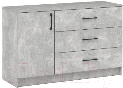 Тумба Империал Чикаго 1 дверь 3 ящика - фото