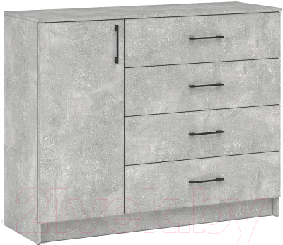 Тумба Империал Чикаго 1 дверь 4 ящика - фото