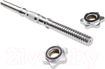 Гриф для гантели Ametist С железной ручкой бочонком 25x350мм - фото