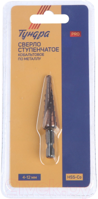 Сверло Tundra Профи ступенчатое HSS-Co шестигранный хвостовик / 7546782