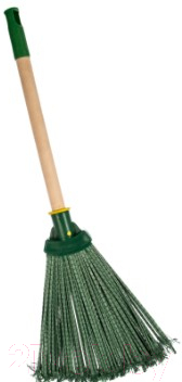 Метла универсальная No Brand Пластиковая с деревянной ручкой 68075 - фото