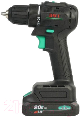 Аккумуляторная дрель-шуруповерт DWT ABSP-20 - фото