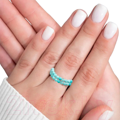 Кольцо Wolves Амазонит Двойное 5112 - фото