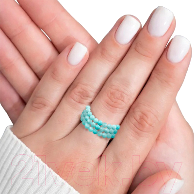 Кольцо Wolves Амазонит Тройное 5122 - фото