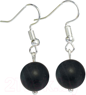 Серьги Wolves Агат Африканский матовый №2 6561 - фото