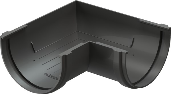 Угол желоба Docke Dacha 120мм 90 градусов / PVAJ-1045  - фото