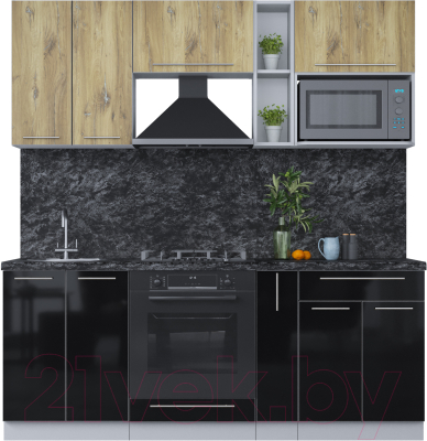 Кухонный гарнитур Интерлиния Мила Пластик 2.0 - фото