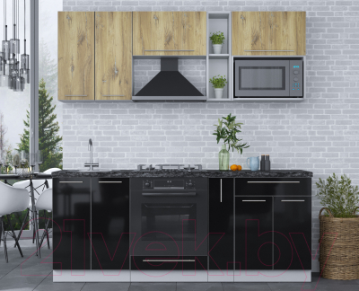 Кухонный гарнитур Интерлиния Мила Пластик 2.0