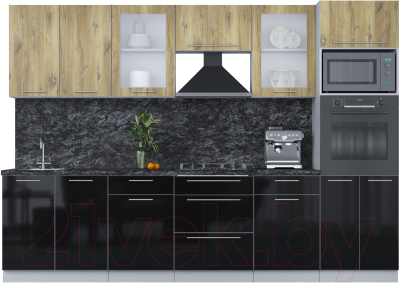 Кухонный гарнитур Интерлиния Мила Пластик 3.0 - фото