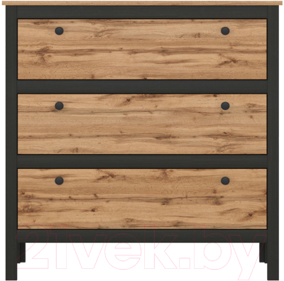 Комод Black Red White Loft KOM3S/90 - фото