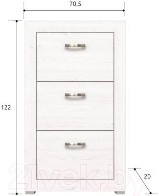 Тумба для обуви Black Red White Malta B136-BUT3B