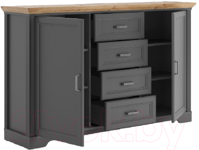 Тумба Black Red White Jasmin KOM2D4S