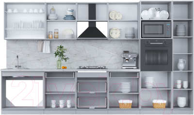 Кухонный гарнитур Интерлиния Мила Пластик 3.6