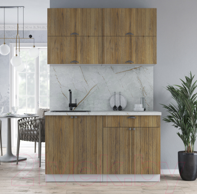 Кухонный гарнитур Интерлиния Берес 1.4Б