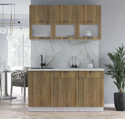 Кухонный гарнитур Интерлиния Берес 1.5Б