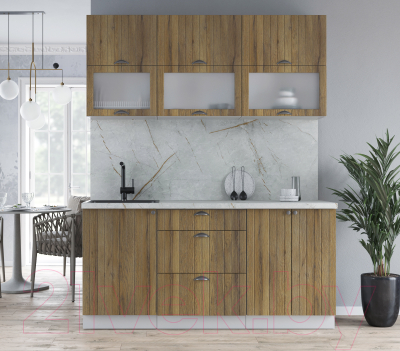 Кухонный гарнитур Интерлиния Берес 1.7Б